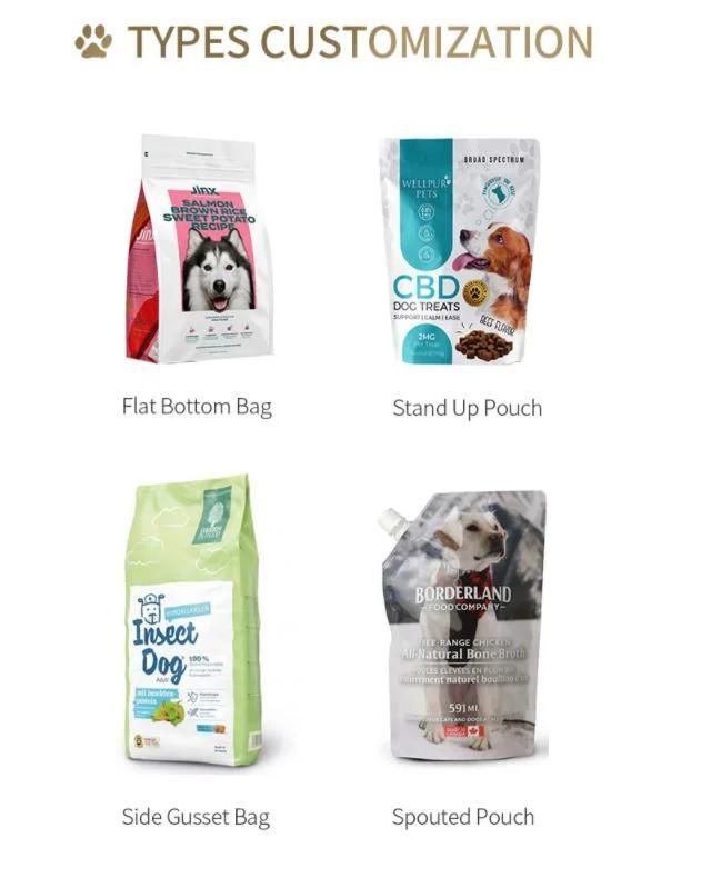 Flat-Bottom Dog Food Zipper Bag