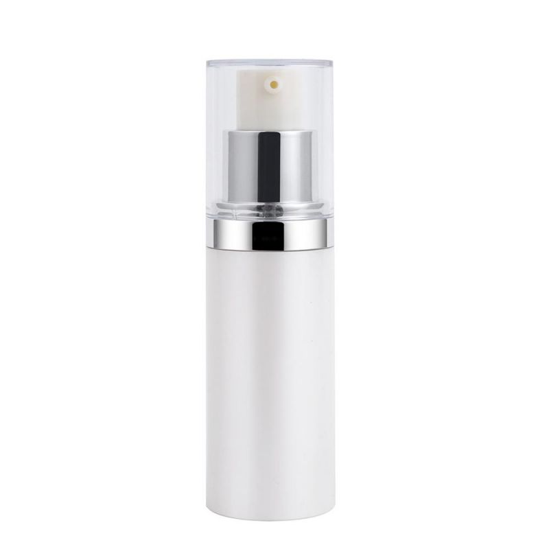 15ml 30ml 50ml White Plastic Airless Cosmetic Bottles