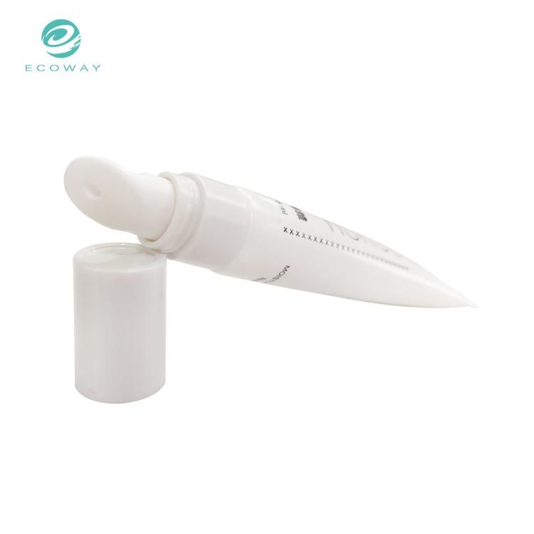 Wholesale Custom 15ml PE White Ceramic Head White Flap Cover Eye Cream Tube