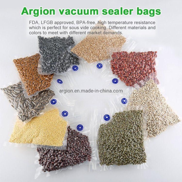 Food Plastic Packaging Vacuum Zipper Bag with Valve