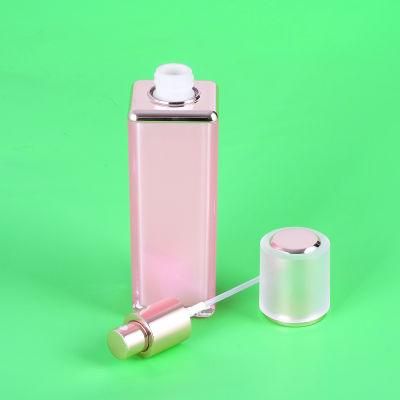 Wholesale 50ml 80ml 120ml Elegant Pink Empty Plastic Cream Jar Acrylic Bottle Lotion Bottle