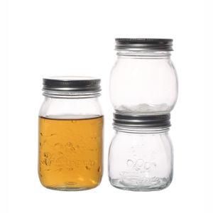 150ml 300ml 500ml 1000ml High Quality Clear Glassware Customize Food Storage Glass Jar