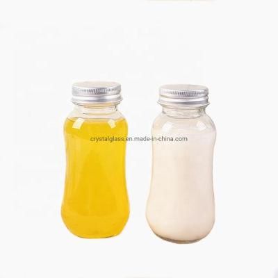 330ml Cold Pressed Kombucha Glass Juice Bottle with Various Style Caps