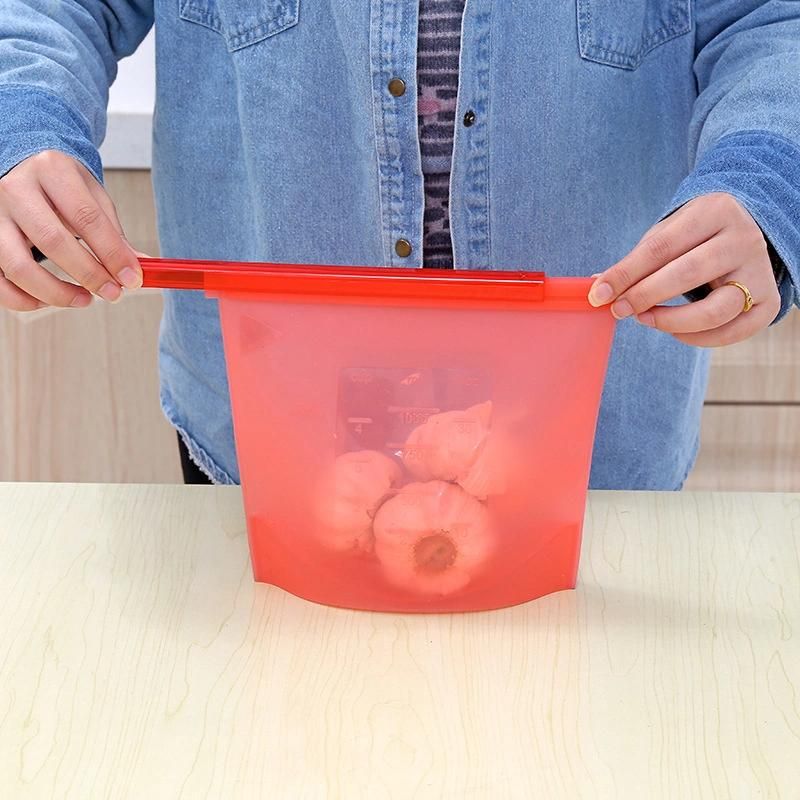 Zipper Bag Frosted Storage Bag with Ziplic Basic Waterproof Refrigerator Food Fruit with Logos Zippers Plastic Bag Zipper Bag Plastic Storage Bag