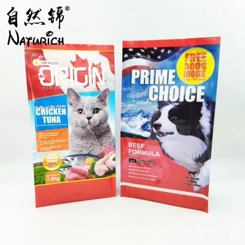 Mylar Plastic Packing Bag for Pet Dog Food Packing 500g 1kg 2kg Size Pet Food Bag