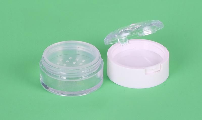 Hot Selling Empty Plastic Transparent Loose Powder Box for Loose Powder Acrylic Powder