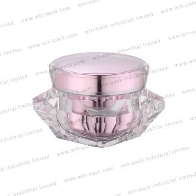 Winpack Transparent Acrylic Cream Jar with Gold Cap 5g 15g 50g