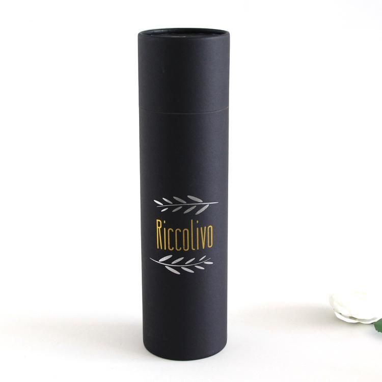 Custom Printed Paper Cardboard Cylindrical Packaging Box, Wine Packaging Box