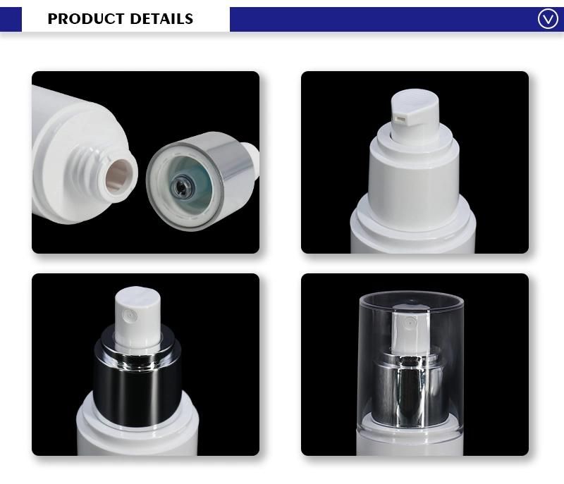 50ml Cosmetic Plastic Lotion Bottle Airless Spray Bottle