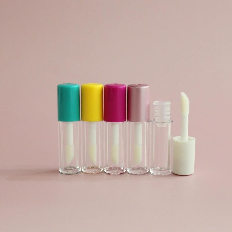 Mini Lip Gloss Tube Round Lipgloss Tube Custom Logo 1ml Cute Lipgloss Packaging