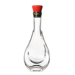 High Quality Thick-Bottomed Flint Empty Wine Making Liquor Glass Bottle with Lids