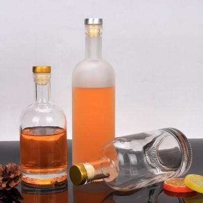 750ml Wine Glass Bottle with Cork Lid