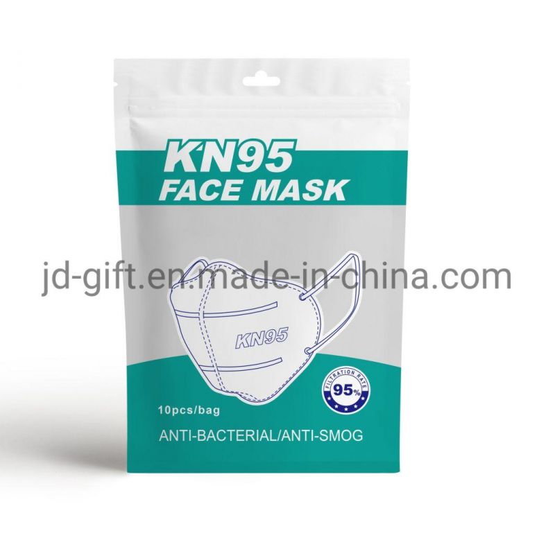 Wholesale China Laminated Plastic Kn95 Facial Mask Packaging Reseal Mask Ziplock Bag