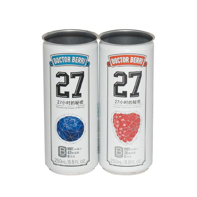 Slim 250ml Cold Coffee Cans with 200 Lids