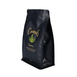 Bio Recyclable Stand up Pouches for Food Packing Ziplock Flat Bottom Coffee Snack Packaging Plastic Biodegradable Bag