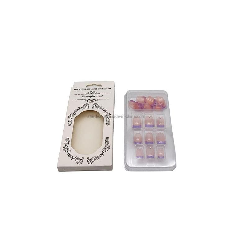 Display Box False Fingernails Clear Plastic Package Tray