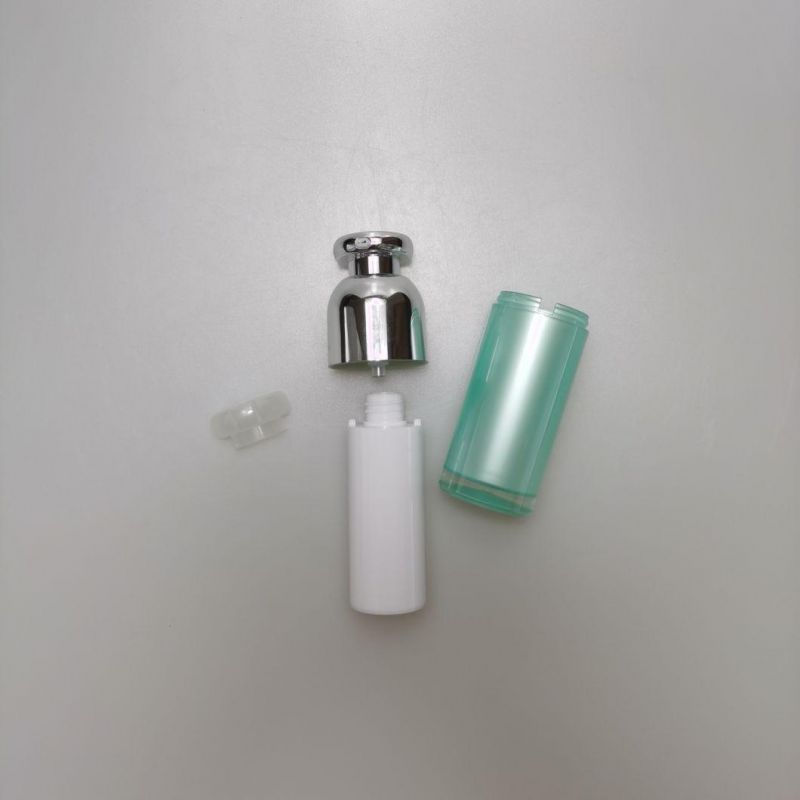 15ml 30ml 50ml 100ml Green Acrylic Airless Emulsion Bottle Vacuum Foundation Bottle Essence Bottle for Cream Serum