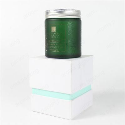 High Quality Cosmetic Glass Jar with Aluminum Cap for Cream