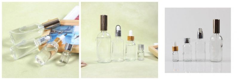 100ml Clear/Amber Essential Oil Glass Bottles