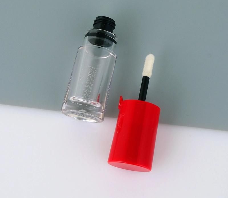 Top Seller 5ml Red Top Transparent Tubes Clear Plastic Lip Gloss Packaging Lip Gloss Tube