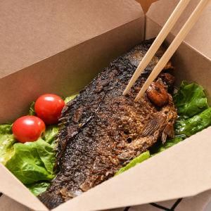 Wholesale Disposable Custom Food Togo Kraft Paper Brown Chinese Restaurant Take out Boxes for Chicken Packaging