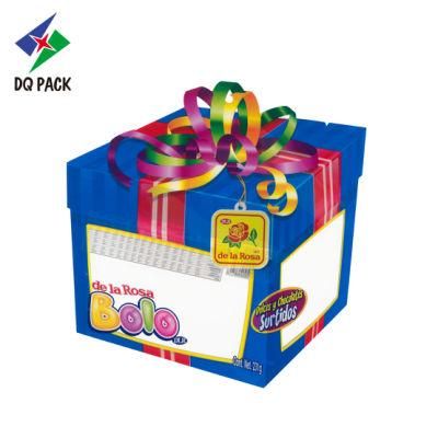 Dq Pack Custom Printed Mylar Bag Wholesale Plastic Packaging Bag Gift Box Shape Packaging Bag for Candy Packaging