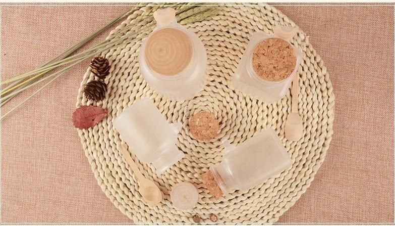 100g ABS Plastic Bath Salt Bottle with Wooden Spoon