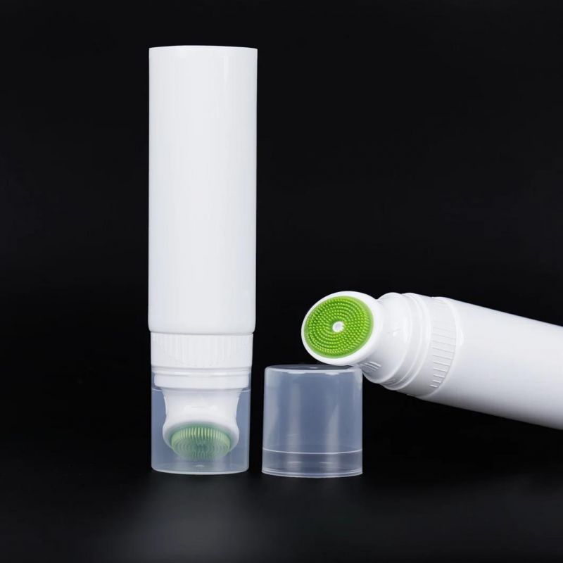 Plastic Tube Eco-Friendly Custom Color Cosmetic Squeeze Tube Packaging Oval Hand Cream Tube Flip Top Lid