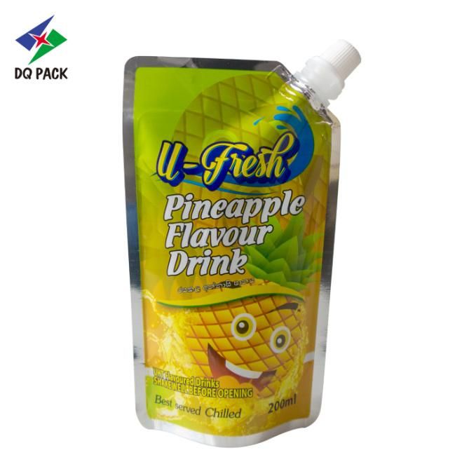 Customized Printing Beverage Packaging Special Shape Injection Pouch with Spout