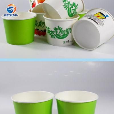 Customized Ice Cream Cup with Dome Plastic Lid