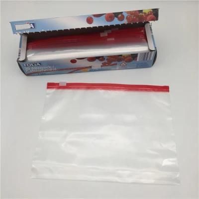 Custom Logo Water Proof Reusable LDPE Freezer Ziplock Slider Storage Bags