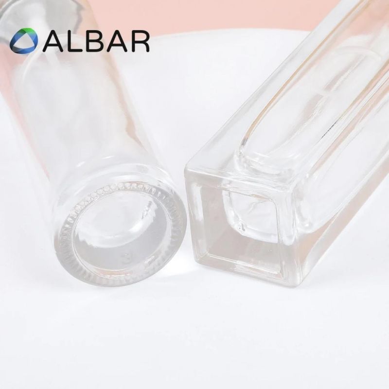 Rectangular Square Slim Round Glass Bottles for Makeups Ans Face Body Care