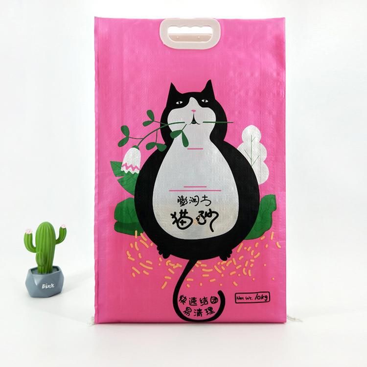 Factory Price Custom Colourful Printing BOPP Laminated PP Woven Bag for Tofu Cat Litter 1.5