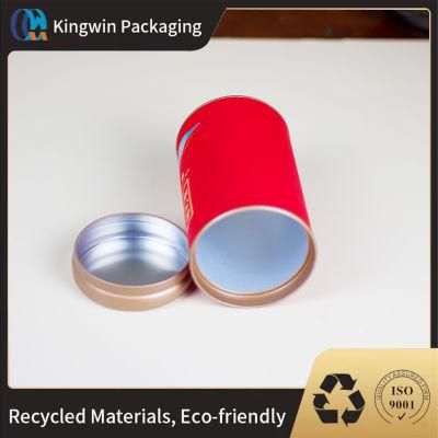 Eco Friendly Circular Tube Rigid Cardboard Cylinder Powder Package Premium Packaging