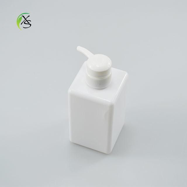 Square Shape PETG Original Color 450ml Lotion Bottle Liquid Soap Shampoo Lotion Pump Bottle