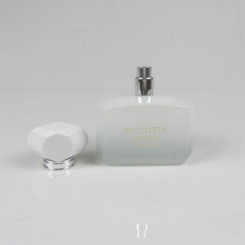 Thick Bottom Clear Crimp Neck Glass Perfume Mist Spray Bottle 100ml