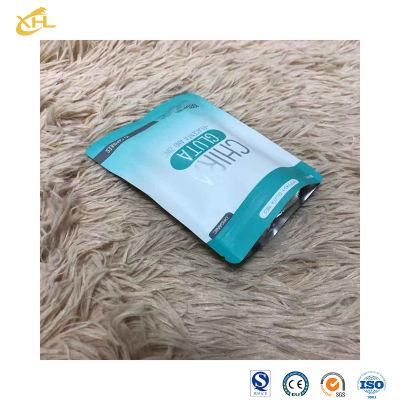 Xiaohuli Package Blue Plastic Bag China Supply Plastic Bag on-Demand Customization Cosmetic Packaging Bag Use in Cosmetic Packaging