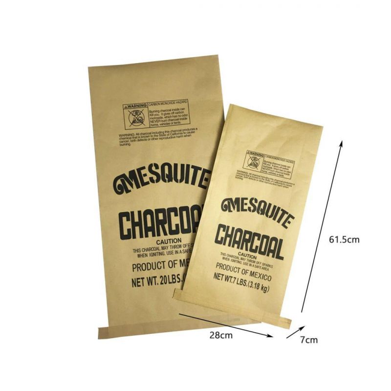 Wholesale PP Laminated Paper Charcoal Bag 10lb 5kg Charcoal Bag