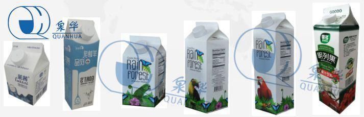 Water/Tea/Milk/Laylactobacillus Beverage/Juice/Albumen/Yoghour/Catsup/Jam/Lavation/Fruit Vinegar Package Paper Carton