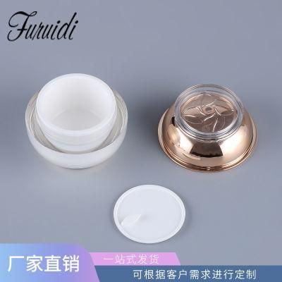 Acrylic Jar Jars Cosmetic Jar Cosmetic Round Shape Blue Acrylic Glass Jar Container / Elegant Empty Cream Jar