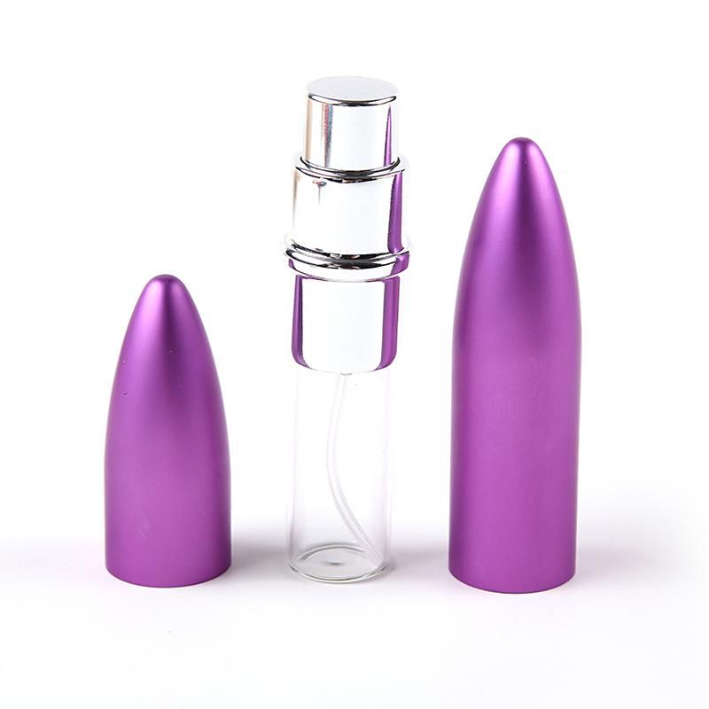 6ml Aluminum Perfume Spray Bottle Lipstick Style Perfume Bottle