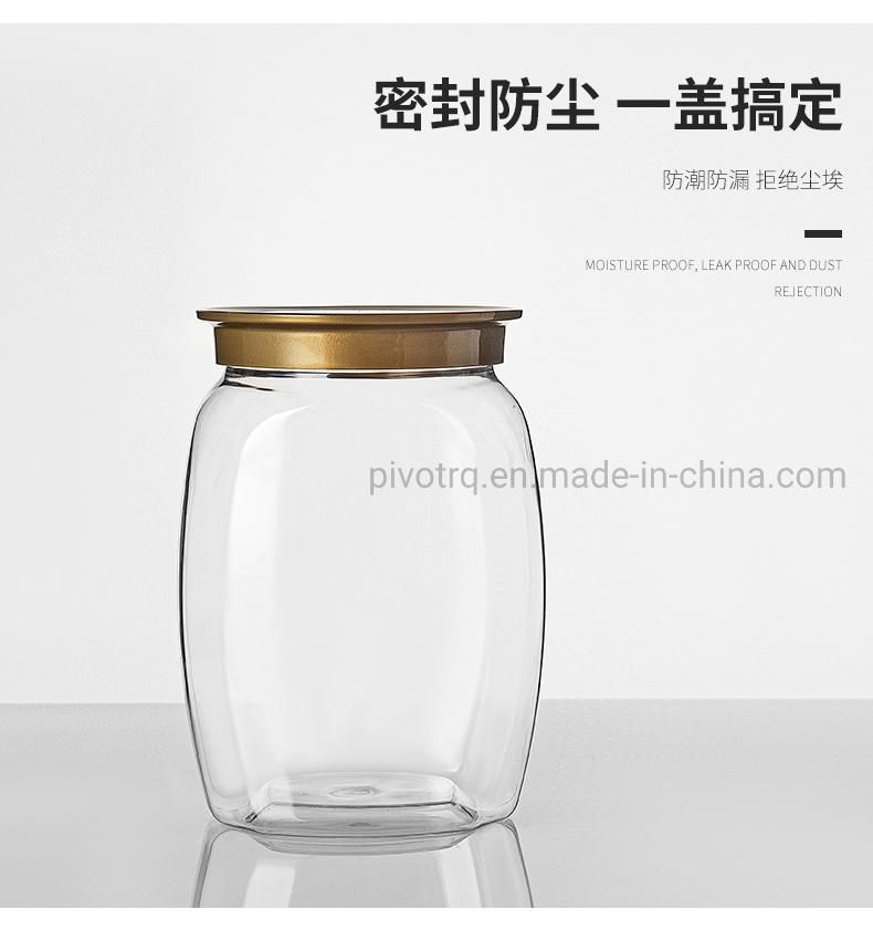 1200ml 40oz Plastic Wide Mouth Jar for Candy Nuts Teas