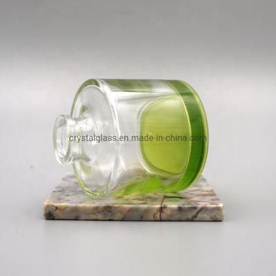 Round Aromatherapy Oil Glass Reed Diffuser Bottle 200ml 100ml
