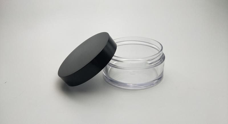 30g 50g 100g 150g Plastic Body Cream Jar Cream Container with Black Lid