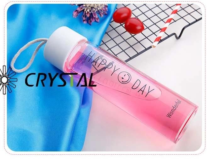 Cute 360ml Sports Glass Water Bottle with Handle