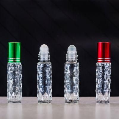 3.5ml 4ml 10ml Diagonal Glass Perfume Bottle, 7ml Diamond Roll on Glass Bottle, Essential Oil Bottle