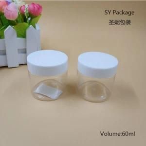 Plastic Facial Cream Cosmetic Jar 47mm/60g