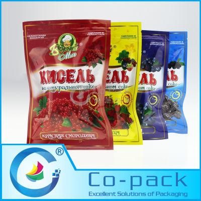 Recloseable Zip-Lock Stand up Pouch for Fruit Packaging