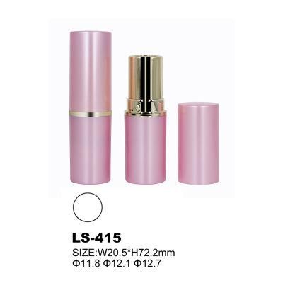 Empty Black Lipstick Tube Round Shape Lipstick Container for Cosmetic