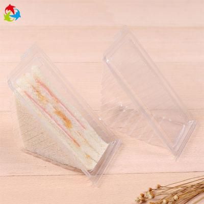 Food Grade Triangle Clear Plastic Sandwich Cake Box